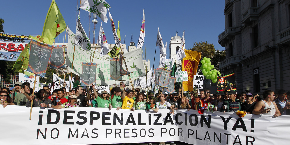People in Latin America are starting to turn against outlawing marijuana