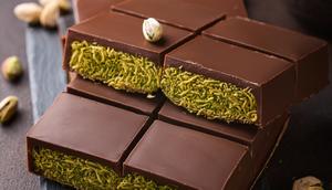 The viral Dubai chocolate bar uses kataifi, shredded phyllo pastry, and creamy pistachios.ROONGZI/Shutterstock