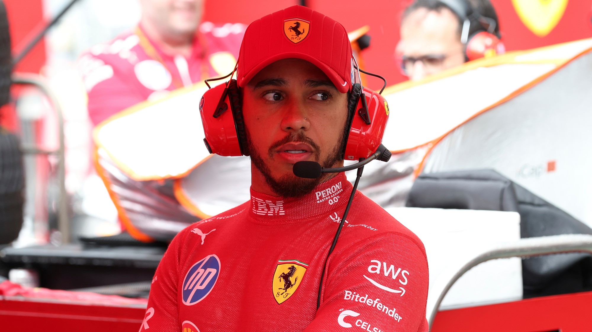 VC Belgicka: Britský pilot Lewis Hamilton (Ferrari).