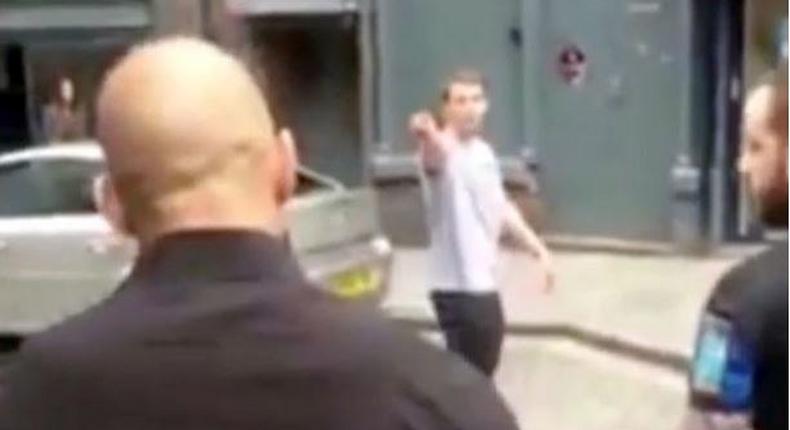 Man shows off bum after hurling racist comments at black bouncer