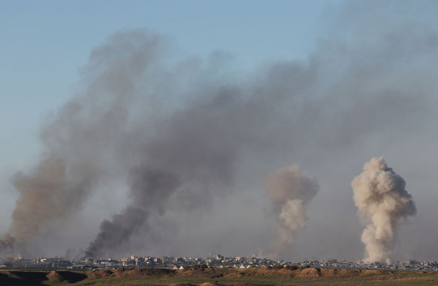 Izraelski ostrzał w Shejaia, północna Strefa Gazy