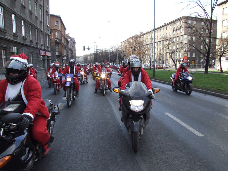 MIKOŁAJKI MOTOCYKLOWE W KRAKOWIE '2008