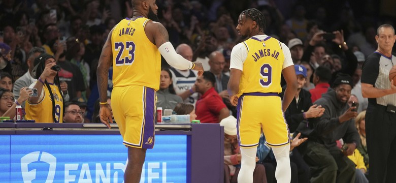 LeBron James z synem przeszli do historii. To pierwszy taki duet w NBA