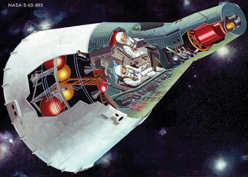 W kapsule statku kosmicznego Gemini mieściło się tylko dwóch kosmonautów