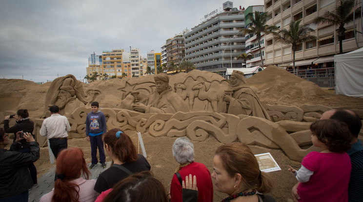 Fantasztikus homokvárak készültek Spanyolországban / Fotó: AFP