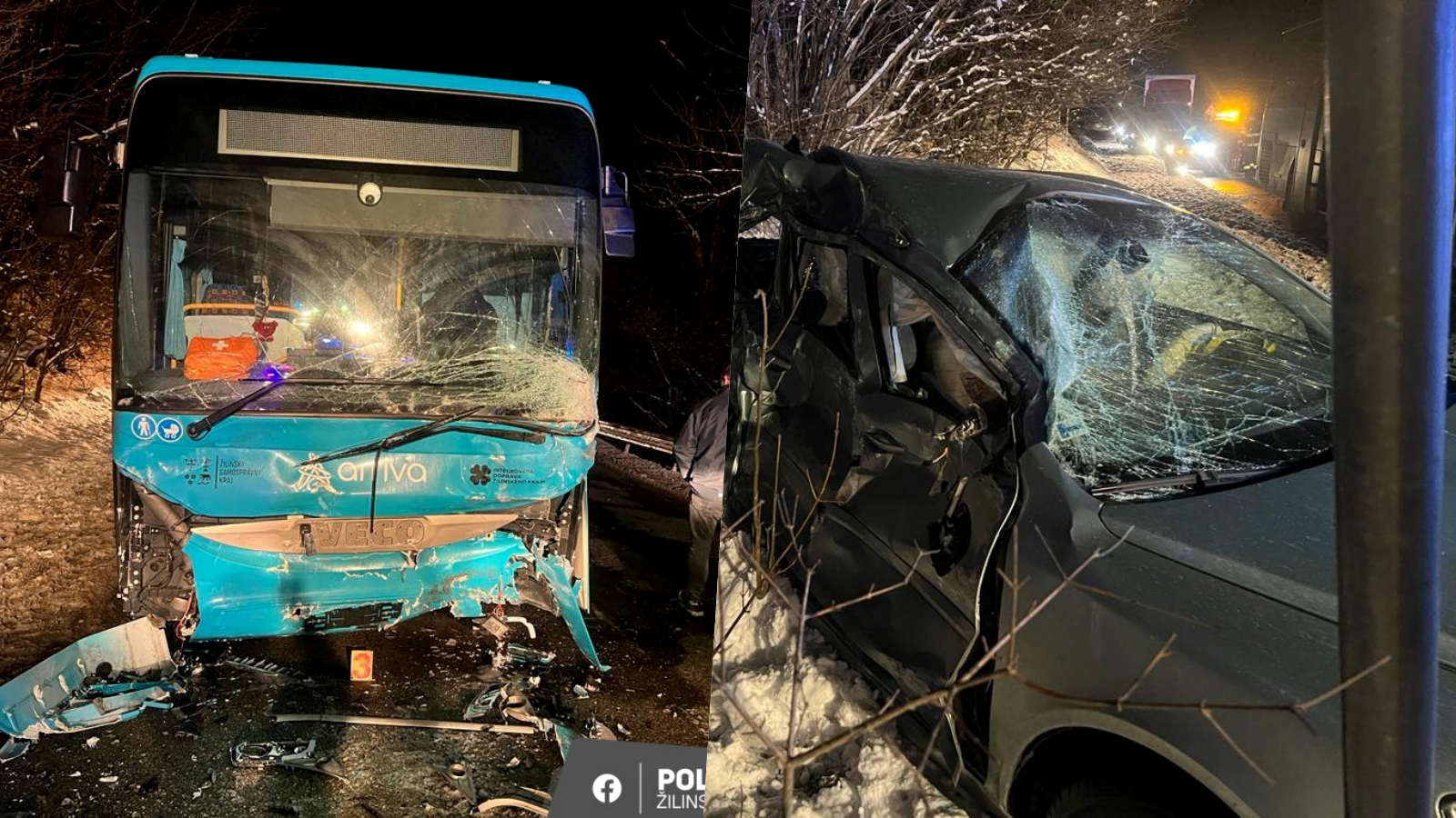 Na Orave vyhasol mladý život († 19): Zrážka autobusu s osobným autom sa mu stala osudnou