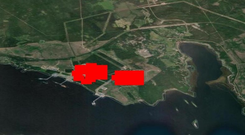 Pożar w porcie w Primorsku