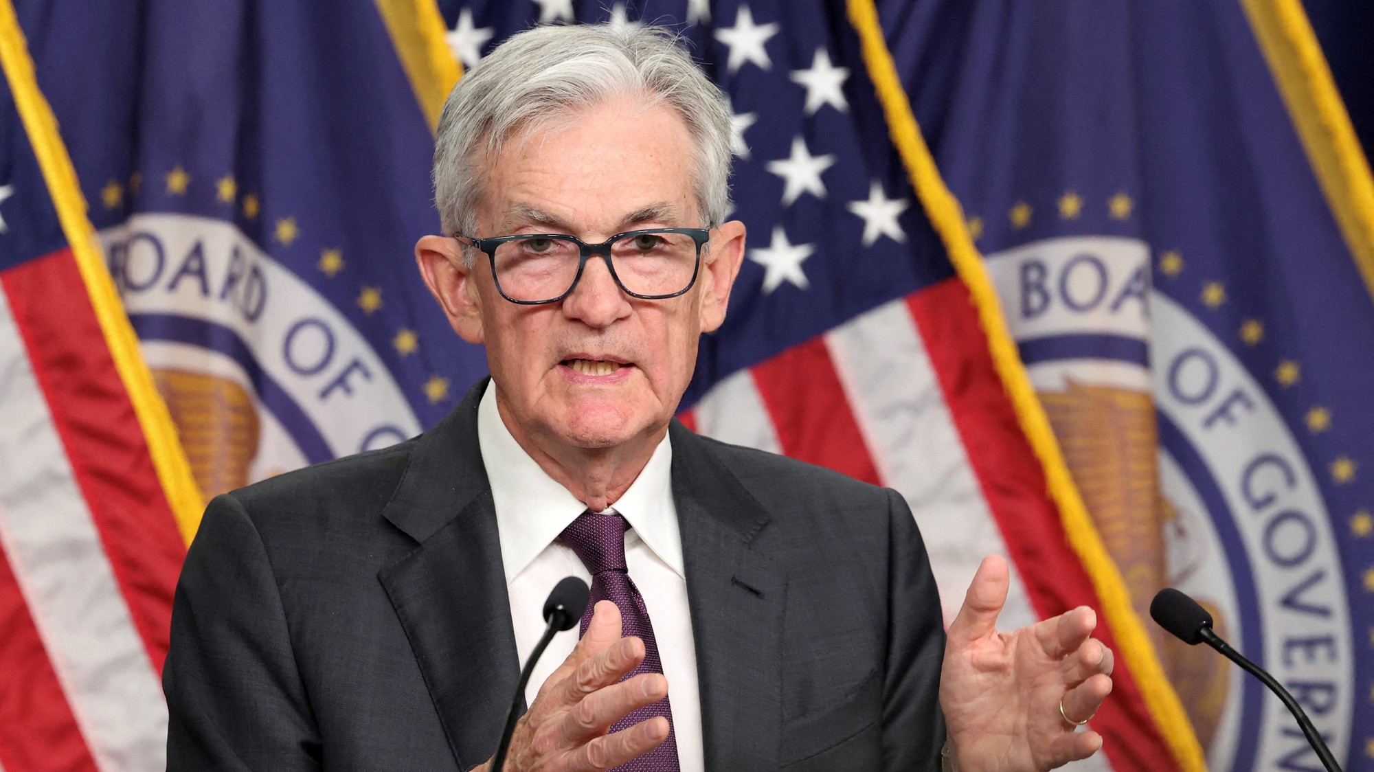 Šéfa Federálneho rezervného systému (Fed) Jerome Powell.