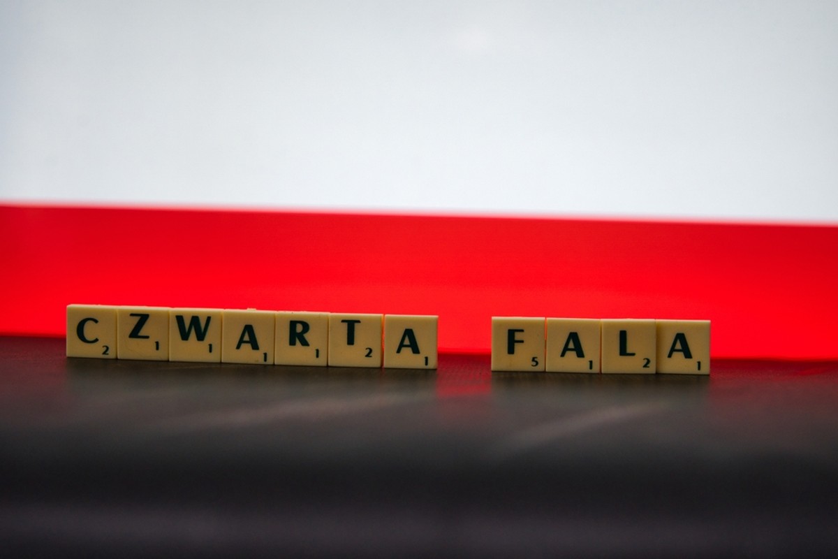 czwarta fala covid pandemia koronawirus polska flaga