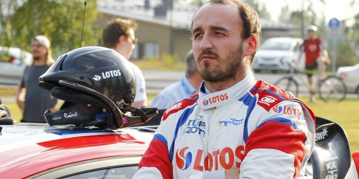 Kubica na rajdzie w Finlandii