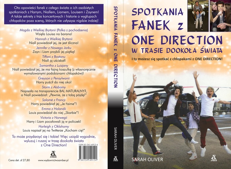 "Spotkania fanek z One Direction w trasie dookoła świata" Sarah Oliver 