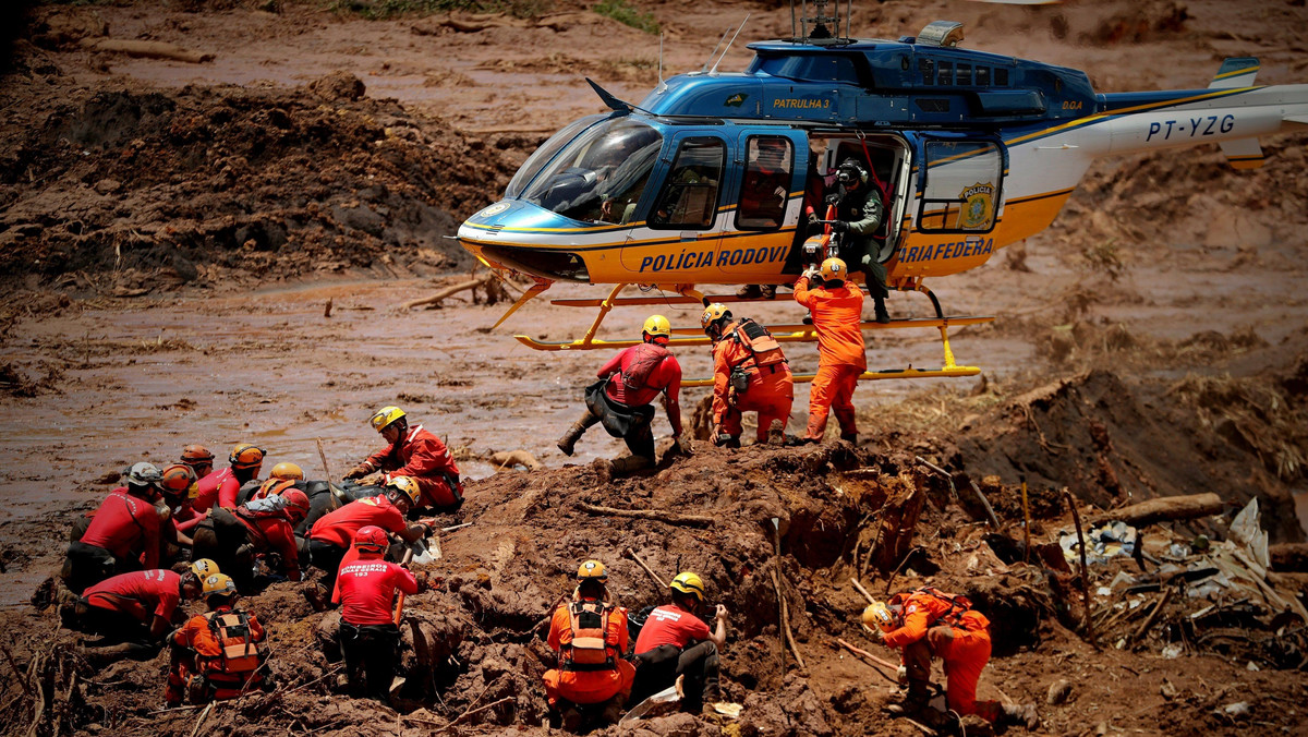 Brazylia: Katastrofa w kopalni. Już 99 ofiar przerwania tamy