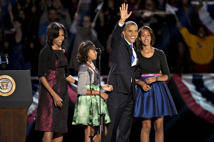 Barack Obama w Chicago, USA, autor: Daniel Acker. Kategoria: 'Rok w polityce 2012'