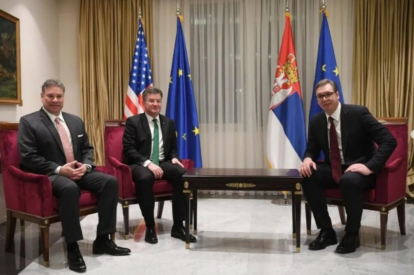 Gabrije Eskobar, Miroslav Lajčak i Aleksandar Vučić