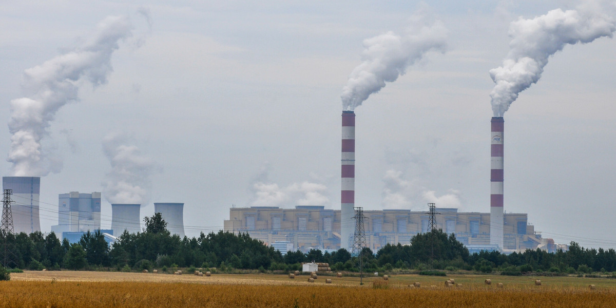 Elektrownia Bełchatów, należąca do Polskiej Grupy Energetycznej.