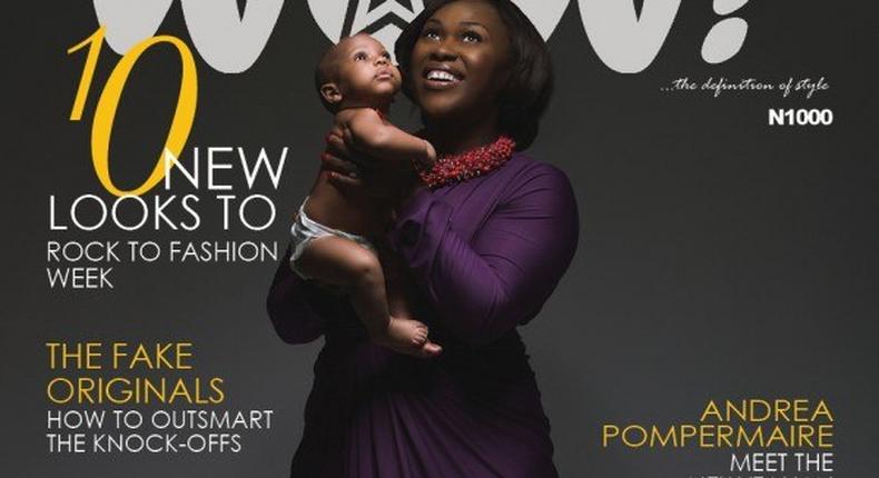 Uche Jombo Rodriguez and her cute son, Matthew Kenny Chinedu