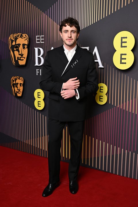 Paul Mescal na gali BAFTA 2024