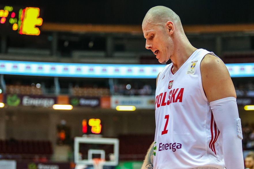 Maciej Lampe w meczu Polska - Włochy (2018 r.)