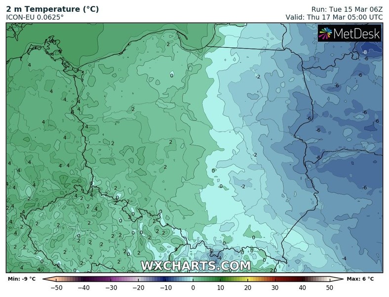 W nocy od wschodu zacznie napływać nowa fala chłodnego powietrza