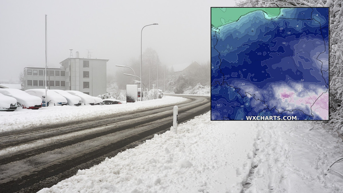 To już pewne: śnieżyce i silna fala mrozów dotrą do Polski. Nawet -23 st. C!