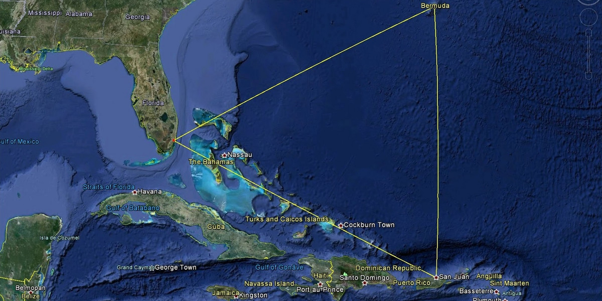 Trójkąt Bermudzki. Tajemnicze zaginięcia statków i samolotów. 