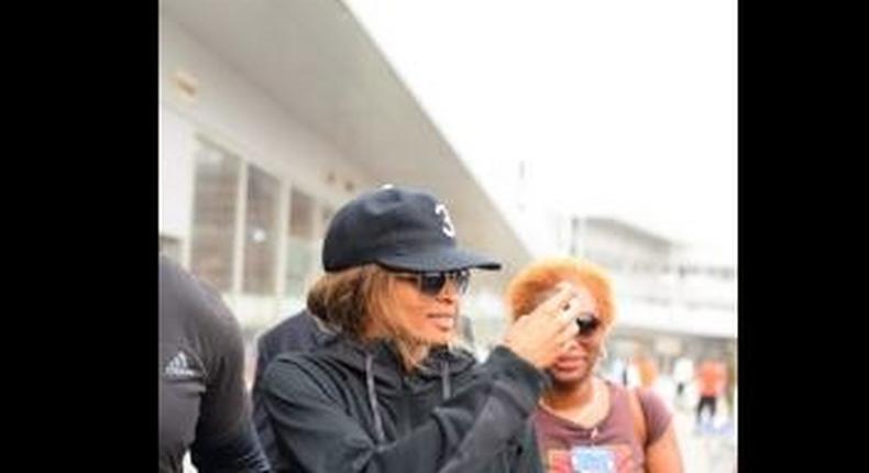 Ciara arrives Nigeria