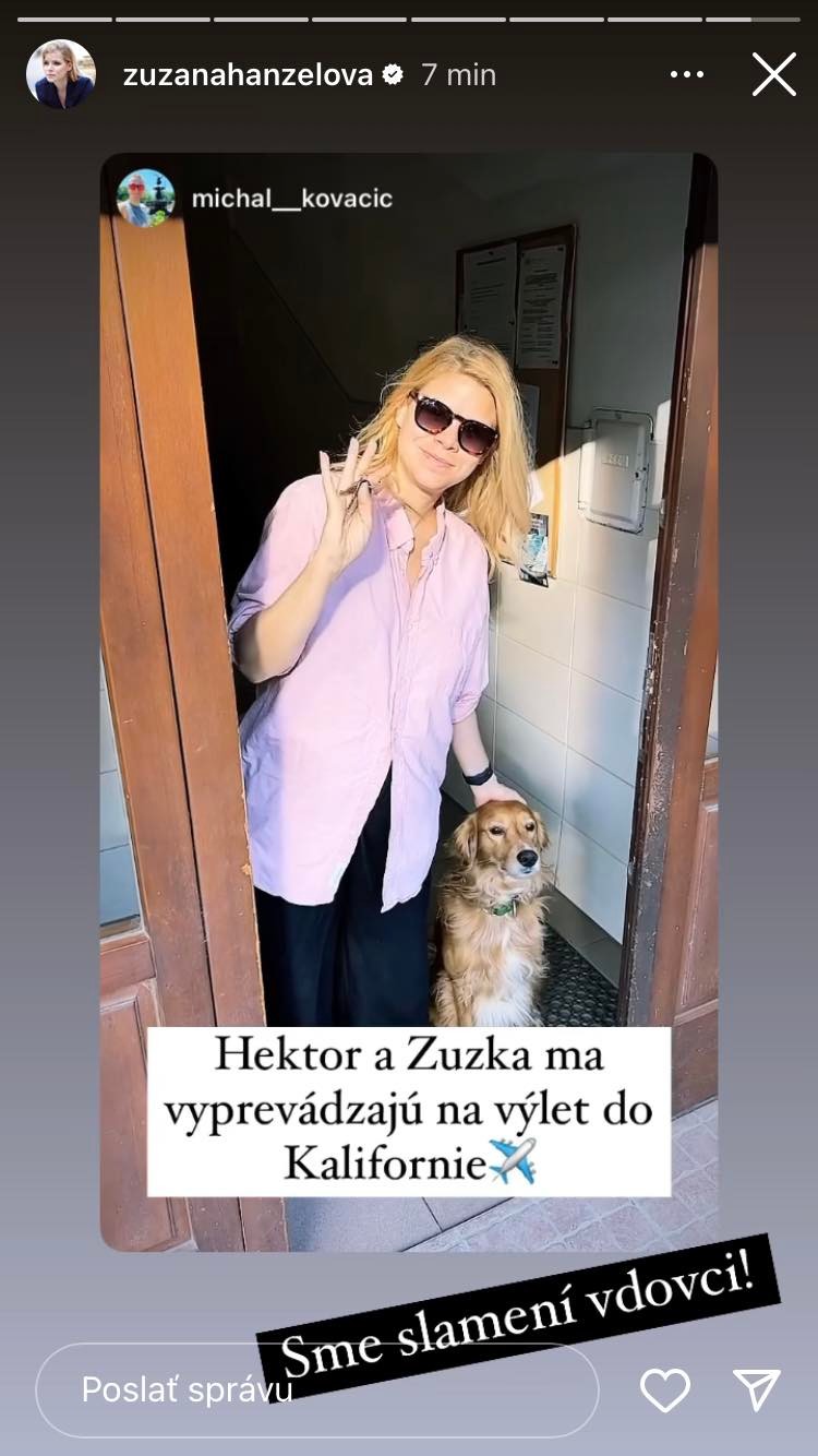 Kovačič Hanzelová sa rozlúčila s manželom.