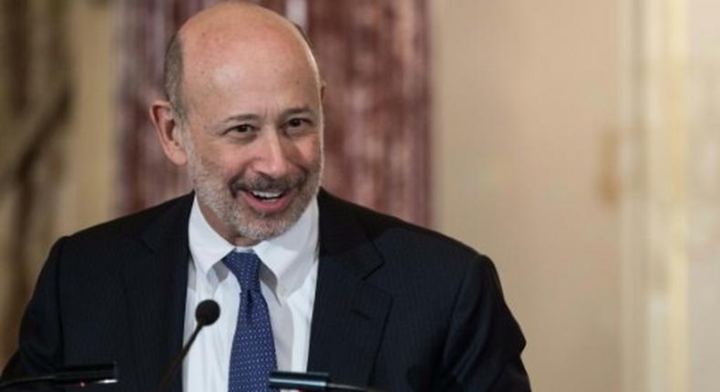 Goldman Sachs chairman and CEO Lloyd Blankfein, pictured in 2015, said the company is well-positioned to not only meet our clients' diverse needs, but also to generate operating leverage for our shareholders