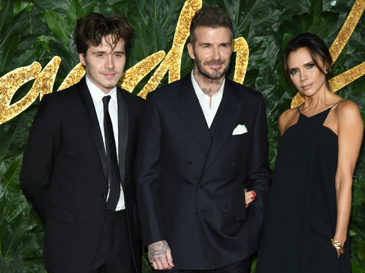 Brooklyn, David i Victoria Beckhamowie