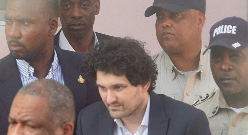 Sam Bankman-Fried leaving his extradition hearing in the Bahamas on Monday.Kris Ingraham/AFP via Getty Images