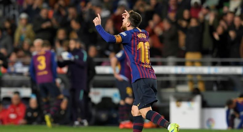 Messi scored twice in Barcelona's draw with Valencia