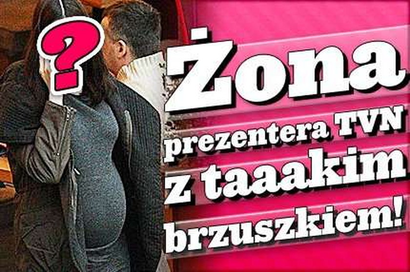 Żona prezentera TVN z taaakim brzuszkiem!