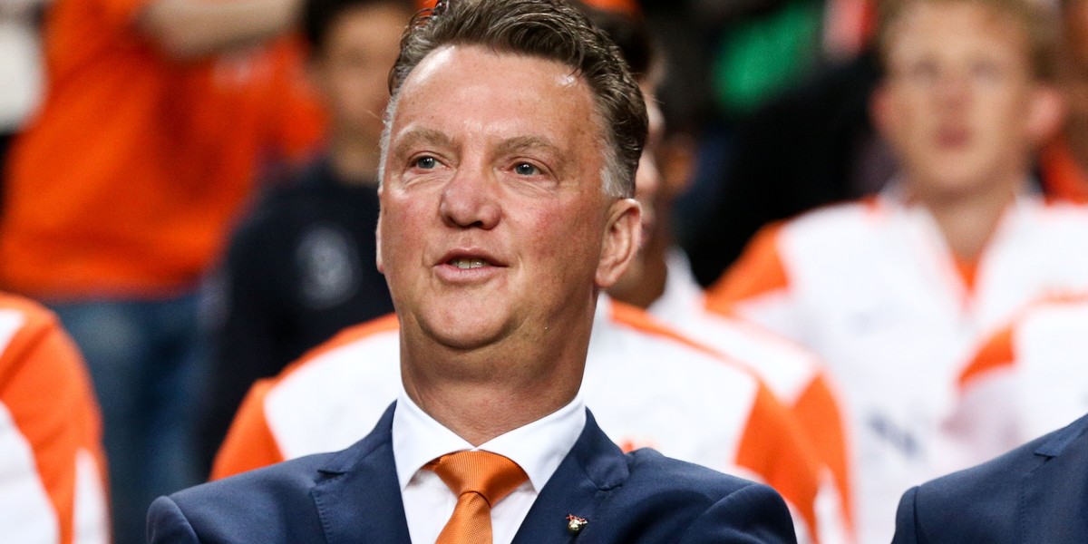 Louis van Gaal zachwyca się Robertem Lewandowskim. 