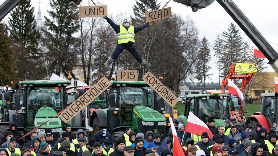 Protest rolników  w Czerniczynie pod Hrubieszowem