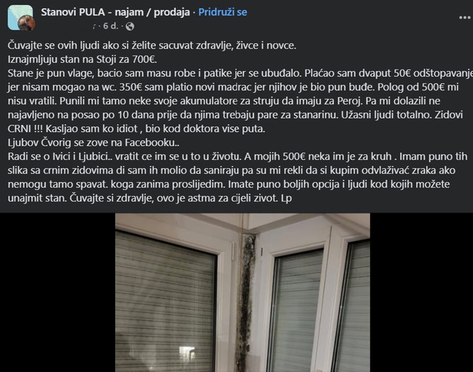 Ispovest podstanara kojem su stanodavci dolazili i na posao zbog kirije