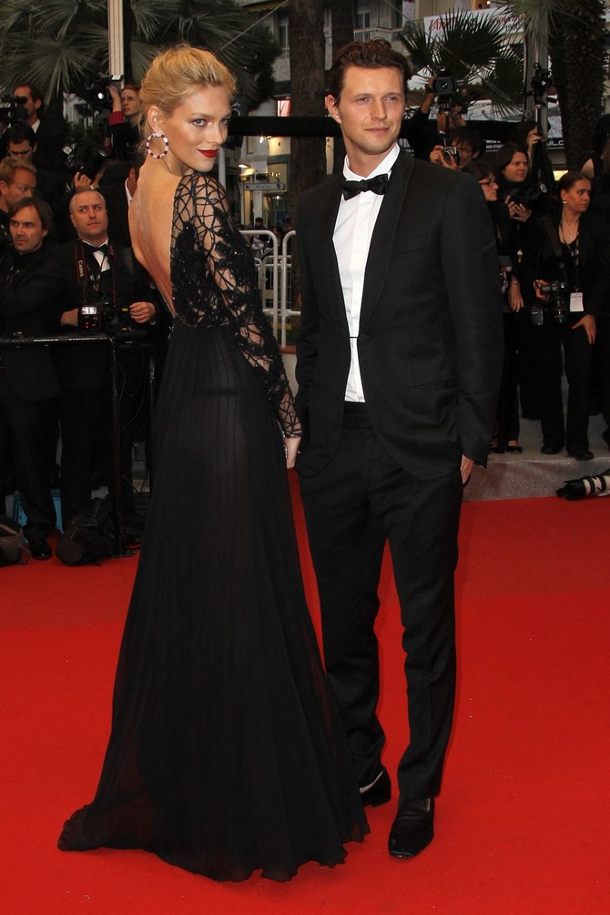 Anja Rubik i Saša Knežević 2012. u Kanu 