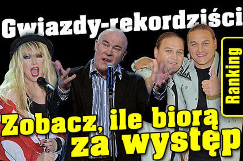 Gwiazdy-rekordziści. Zobacz, ile biora za występ