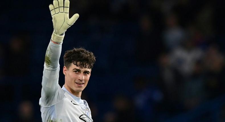 Kepa Arrizabalaga was Chelsea's hero as they saw off Southampton on penalties Creator: Glyn KIRK