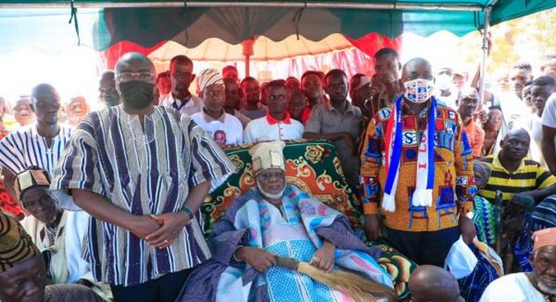 Naabakpema Mahama Ahmed Mahama with Dr Mahamudu Bawumia