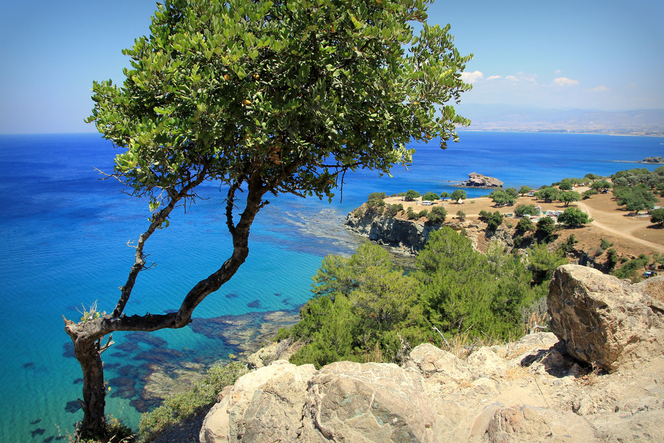 Cypr, okolice Łaźń Afrodyty na półwyspie Akamas w pobliżu Polis
