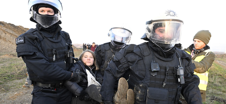 Protest w niemieckim Luetzerath. Greta Thunberg zatrzymana przez policję
