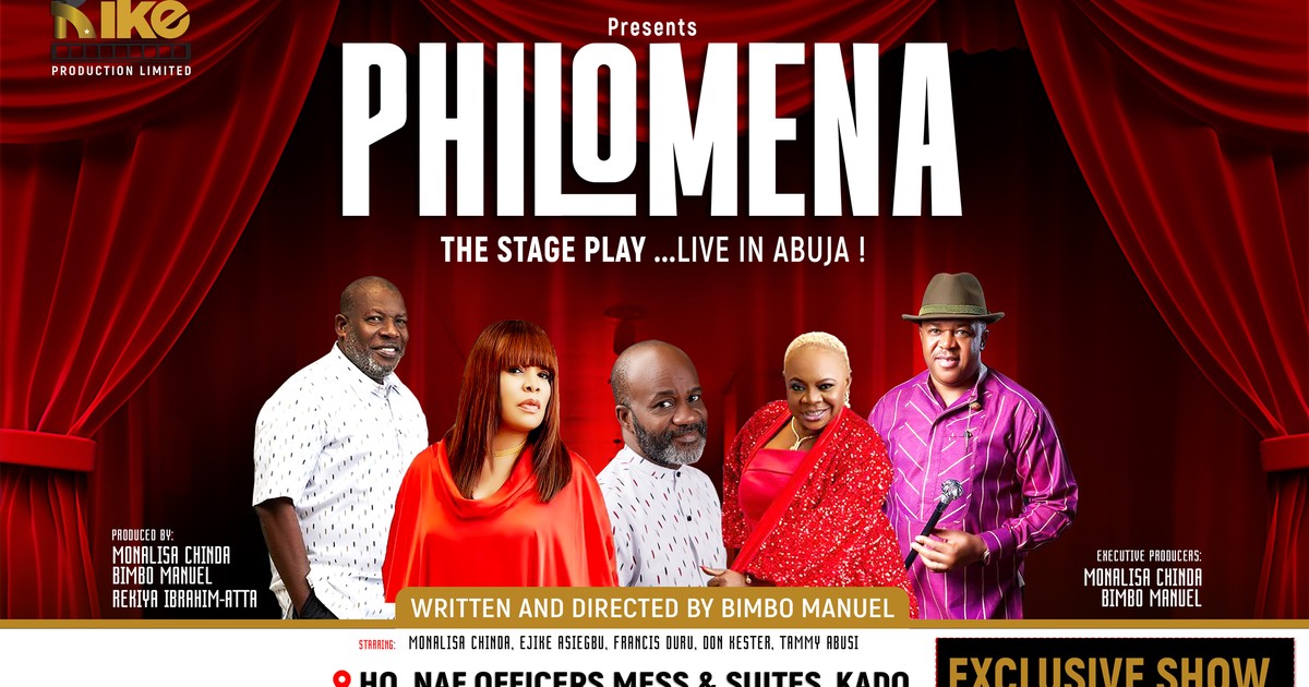 'Philomena' by Bimbo Manuel is back! Hits Abuja July 22-24 with Francis Duru, Ejike Asiegbu, Monalisa Chinda, and others - Vimarsana News