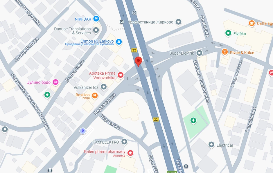 Kamera je na uglu Trgovačke i Vodovodske