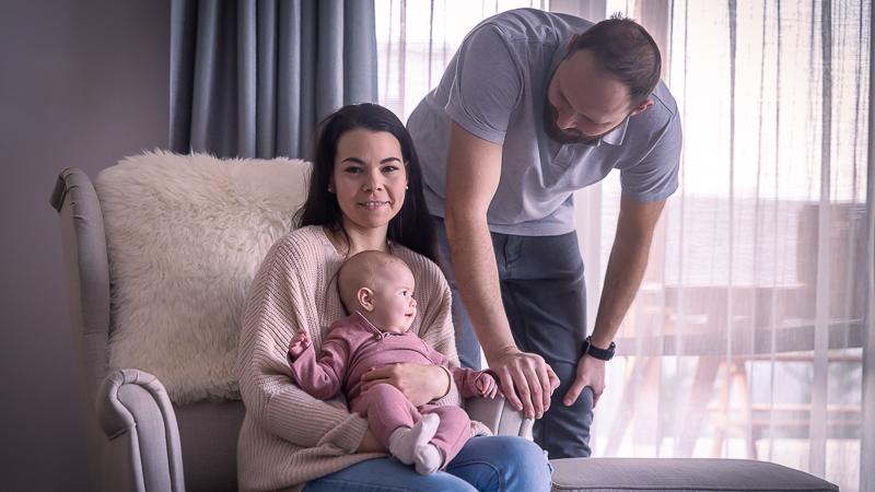 Mihálffy Gréta és szülei, felső légúti betegség, fulladás