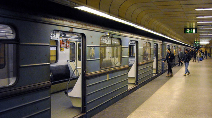 Baleset a 3-as metró vonalán/ Fotó: MTI