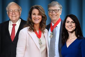 Najwięksi filantropi USA – ranking: Warren Buffett, Bill Gates. MacKenzie Scott (Bezos)