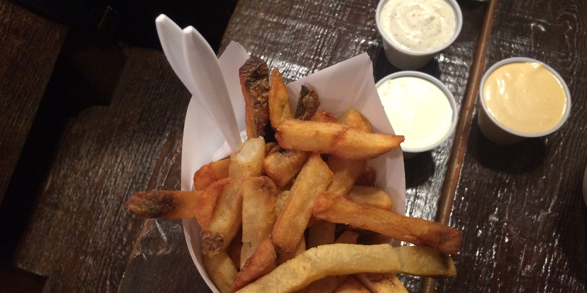 Crispy fries and creamy sauces — a match made in heaven.