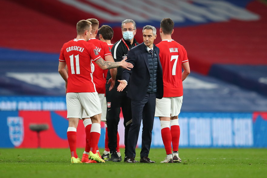 Kamil Grosicki i Paulo Sousa