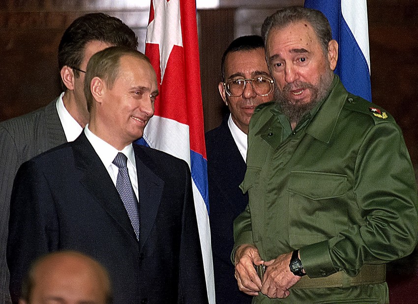 Vladimir Putin i Fidel Kastro