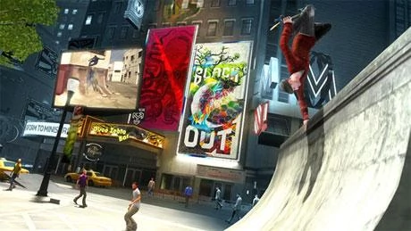 Screen z gry "Shaun White Skateboarding"